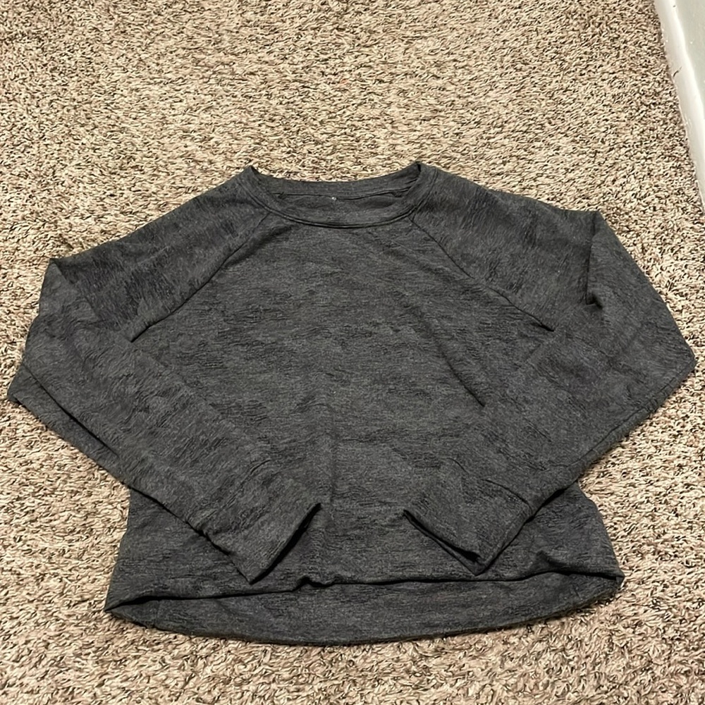 Dark Gray Workout Crewneck Sweatshirt